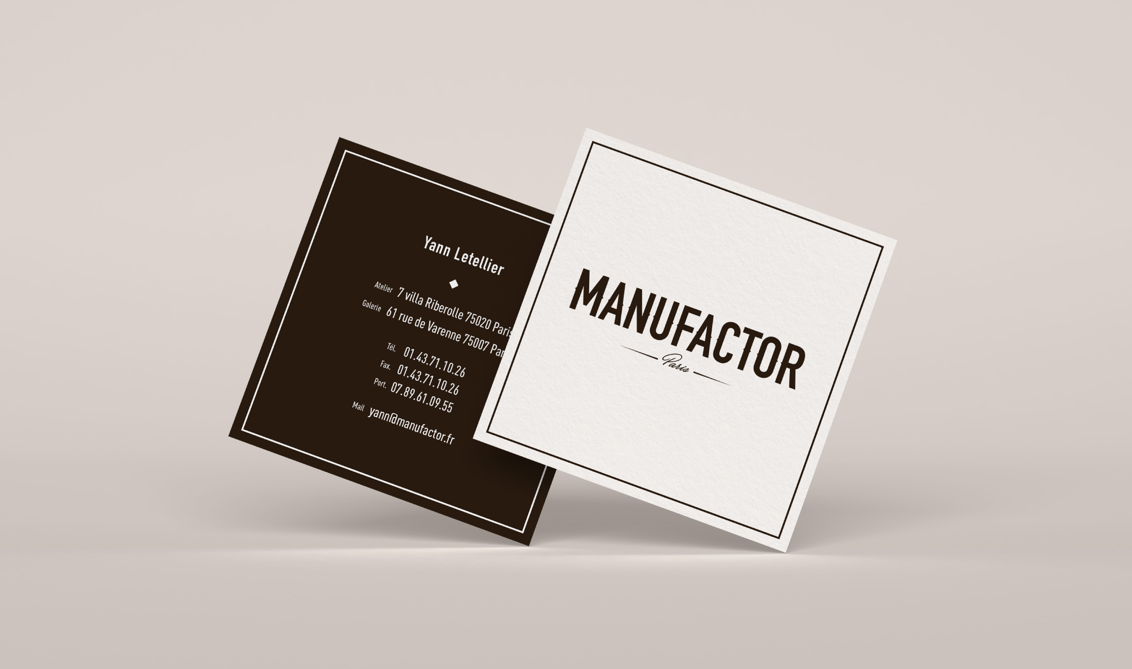 Carte de visite Manufactor