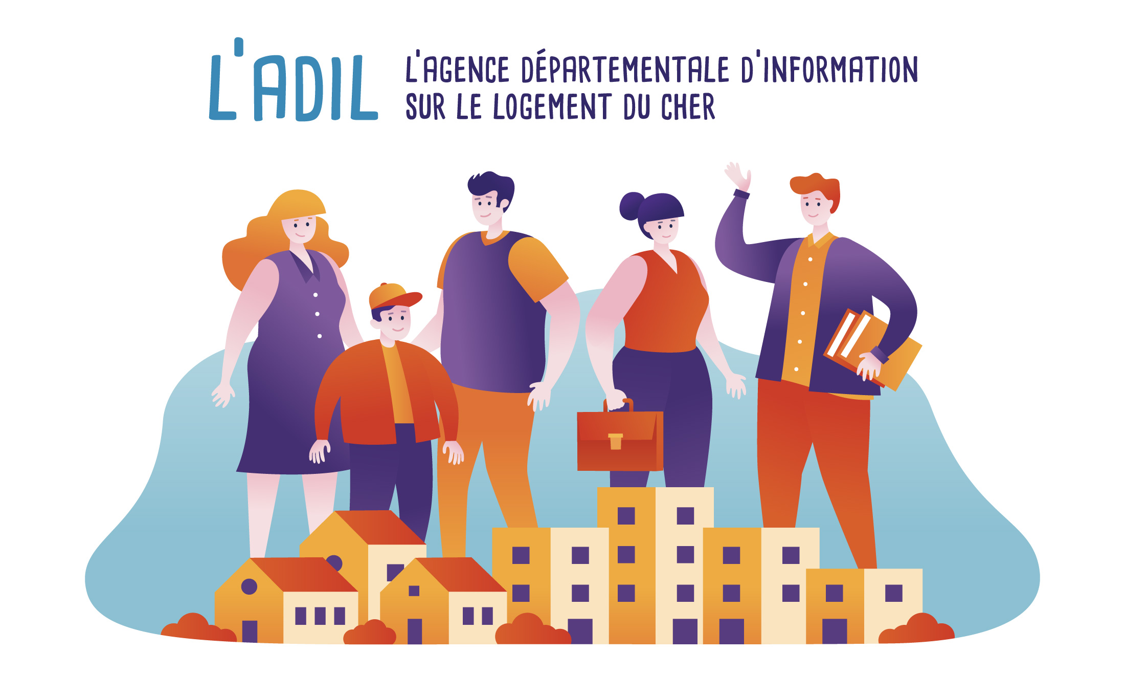 Illustration pour le cher magazine - Conseil Départemental du Cher